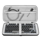 Geekria Keyboard Hard Shell Case, Compatible with Logitech Alto Keys K75M, nuphy Kick75, Kisnt KN85, Attack Shark ajazz AK820, Redragon K673, YUNZII B75 Travel Carrying Bag (Dark Gray)