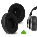 Geekria Comfort Hybrid Velour Replacement Ear Pads for Turtle Beach Stealth Pro Headphones Ear Cushions, Headset Earpads, Ear Cups Cover Repair Parts (Black)