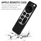 Geekria Protective Case Compatible with 2022 Apple TV 4K 3th Gen Remote - Light Weight Anti Slip Shock Proof Silicone Cover for 2021 Apple TV 4K Siri 2nd Gen Remote Controller with Lanyard