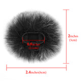 Geekria for Creators Furry Windscreen Compatible with Hollyland Lark M1, Lark C1 Wireless Mic, Mic DeadCat Wind Cover Muff, Fluff Cover Windshield, Wind Noise Reduction (Grey / 2 Pack)
