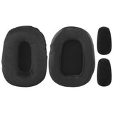 Geekria Comfort Velour Replacement Earpads + Mic Windscreen Foam Compatible with BlueParrott B450-XT, B450XT Headphones Mic Foam Cover + Ear Cushions / Cushion Pad Repair Parts (Black)