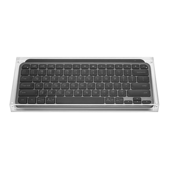 Geekria Keyboard Dust Cover, Clear Acrylic Dust Cover, Magnetic Closing Dust Cover Compatible with Logitech MX Keys Mini Minimalist Wireless Illuminated Keyboard, MX Backlit Keys Mini for Mac