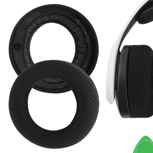 Geekria Comfort Mesh Fabric Replacement Ear Pads for Sony PlayStation 5 PULSE 3D PS5 Wireless Headphones Ear Cushions, Headset Earpads, Ear Cups Cover Repair Parts (Black)