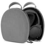 Geekria Shield Headphones Case Compatible with Skullcandy Riff 2, Hesh 3, Hesh Evo, Crusher Evo, Crusher ANC 2 Case, Replacement Hard Shell Travel Carrying Bag with Cable Storage (Microfiber Grey)