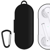 Geekria Silicone Case Cover Compatible with HUAWEI FreeBuds 3i True Wireless Earbuds, Earphones Skin Cover, Protective Carrying Case with Keychain Hook, Charging Port Accessible (Black)
