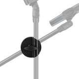 Geekria for Creators Microphone Stand Crossbar Clamp Mount, Fit for 15mm Bracket, Horizontal Arms Connector Clip, Mic Holder Adapter, Suitable for Studio, Recording, Podcasting (Black)