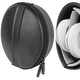 Geekria Shield Headphones Case Compatible with Beats Studio Pro, Studio 2, Studio 3, Solo Pro, Monster Diamond Tears Case, Replacement Hard Shell Travel Carrying Bag with Cable Storage (Black)