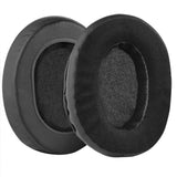 Geekria Comfort Hybrid Velour Replacement Ear Pads for Audio-Technica ATH-M50X M50xBT2 M60X M50S M50cwh M45 M30X M20X Headphones Ear Cushions, Headset Earpads, Ear Cups Cover Repair Parts (Black)