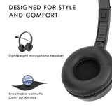Geekria 3.5mm AUX Wired Computer Headphones with Noise Canceling Microphone USB Headset for Cell Phone Computer Office Home Call Center PC Headset in-Line