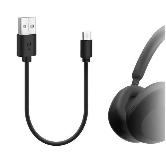 Geekria USB Headphones Short Charger Cable, Compatible with Sony WH-10