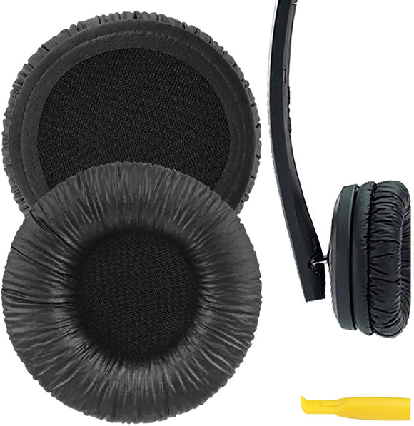 Geekria QuickFit Replacement Ear Pads for Sennheiser PX200 PX100 PX200-II PX100-II PXC300 PXC150 PXC250 PC130 PC131 Headphones Ear Cushions, Headset Earpads, Ear Cups Cover Repair Parts (Black)