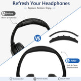 Geekria Replacement Headband Compatible with Sony WH-CH720N Headphones, Headband Cushion Cover Repair Parts with Screwdriver (Black)