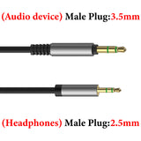Geekria Audio Cable Compatible with AKG Y600NC Y500, Y50, N60NC/700NC/700NC M2, N60, Y50BT, Y45BT, N90Q Headphones, 2.5mm to 3.5mm Replacement Stereo Cord (4 ft/1.2 m)