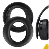 Geekria QuickFit Replacement Ear Pads for Sony PlayStation Gold Wireless New Version 2018, PS4 Gold Wireless 500 Million Limited Edition Headphones Ear Cushions, Ear Cups Cover Repair Part (Black)