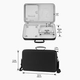 Geekria Hard Shell Travel Case Compatible with Akai Professional MPC Sample, With Headphone Storage Design (swiveling earcups headphone), Audio Sampler Carrying Bag (Dark Grey)