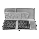 Geekria 75% Keyboard and Mouse Case, Portable Hard Shell Travel Bag for 84 Keys Computer Mechanical Gaming Keyboard, Compatible with Logitech MX Mechanical Mini, Keychron K3 Version 2