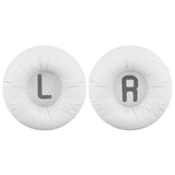 Geekria QuickFit Leatherette Replacement Ear Pads for JBL JR 300/ 300BT, T450BT, T500BT, Tune 500/ 500BT/ 510BT/ 520 Headphones, Ear Cushions, Repair Parts (White)