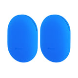 Geekria Silicone Universal Headphones Case - Set of 2 - Large Pouch Compatible with Beats Powerbeats, All Earbuds, USB Cable, Keys, Smartwatch - Fits in Backpack & Purse - Fluorescent Blue
